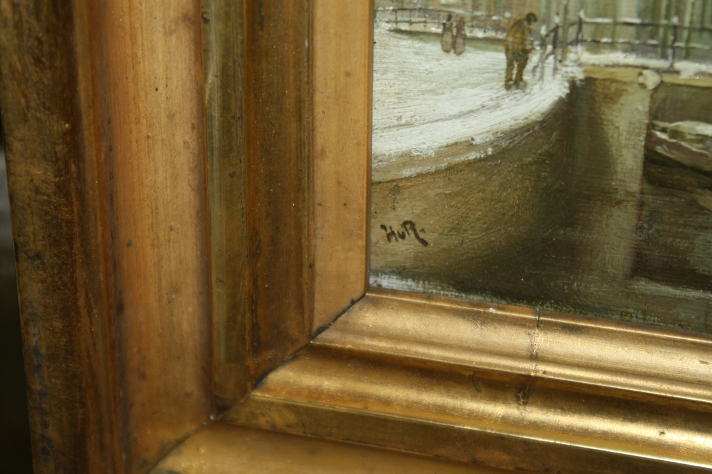 AMSTERDAM IN DE WINTER 1888 door HENDRIK van RINKHUYZEN 1868-1922 kopen? Bied vanaf 550!