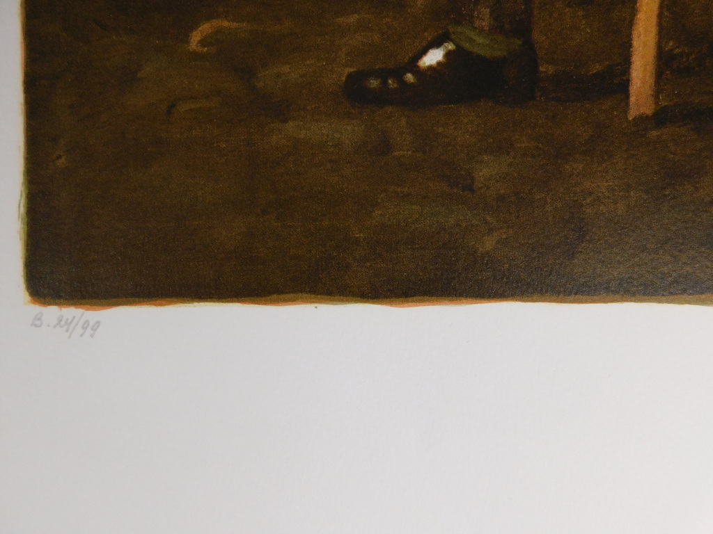 Lucien Van de Velde - Lucien van de Velde - Kleurenlitho - Staring at the Fire kopen? Bied vanaf 1!
