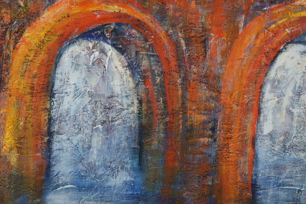 Onbekende kunstenaar: Acryl op houten paneel, Zonder titel kopen? Bied vanaf 1!