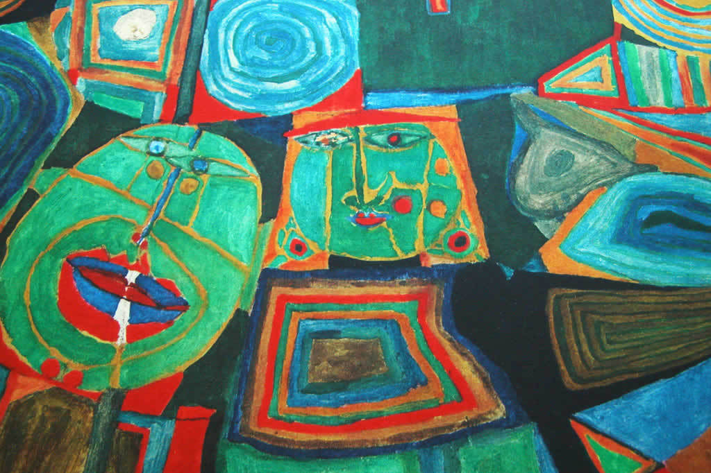Friedensreich Hundertwasser 'Garden of the happy Deaths' - granolithografie, oplage 4000 ex., 1979 kopen? Bied vanaf 90!