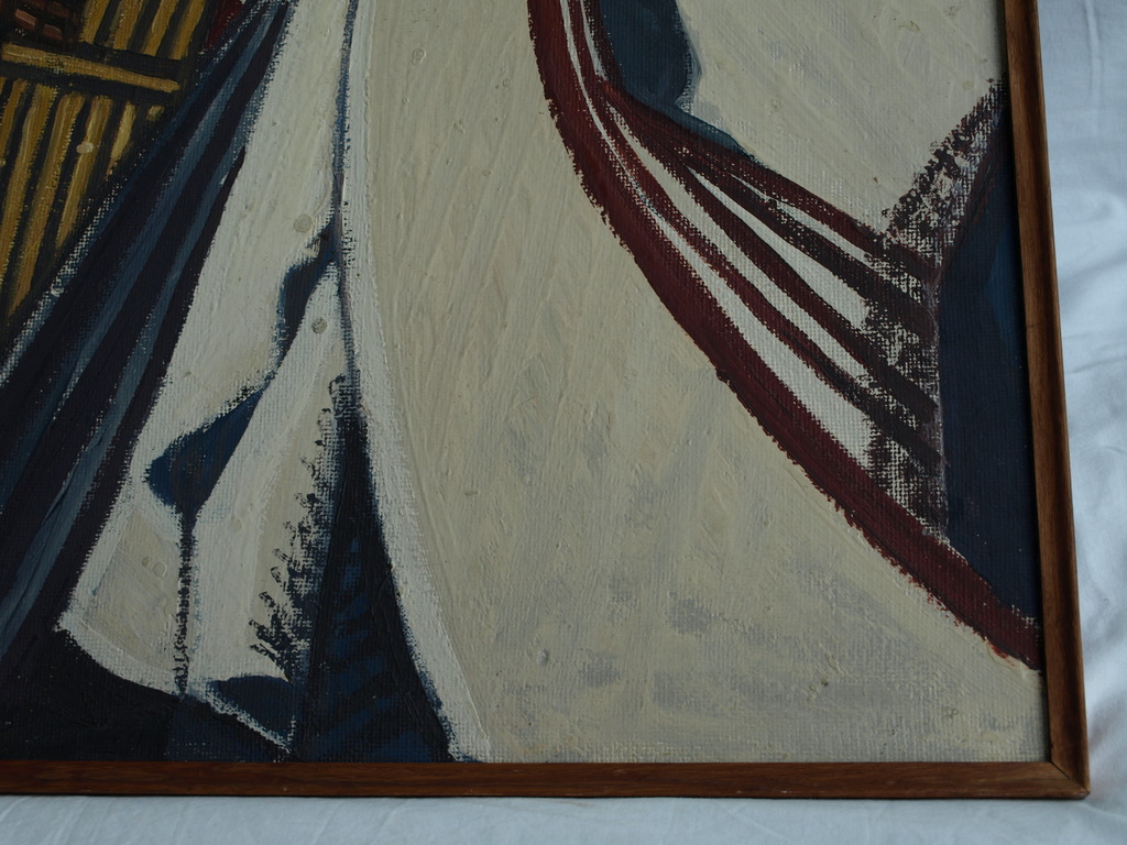 Onbekend : acrylverf op board, Peru – gesigneerd & ingelijst kopen? Bied vanaf 35!