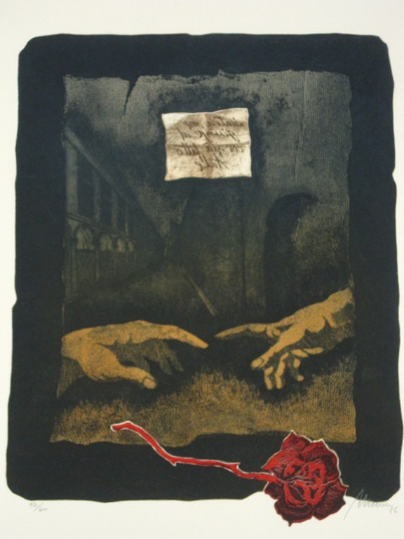 Originele gesignerde Litho van Spaans Hollandse graficus Manuel Menan 1946-1994  kopen? Bied vanaf 1!