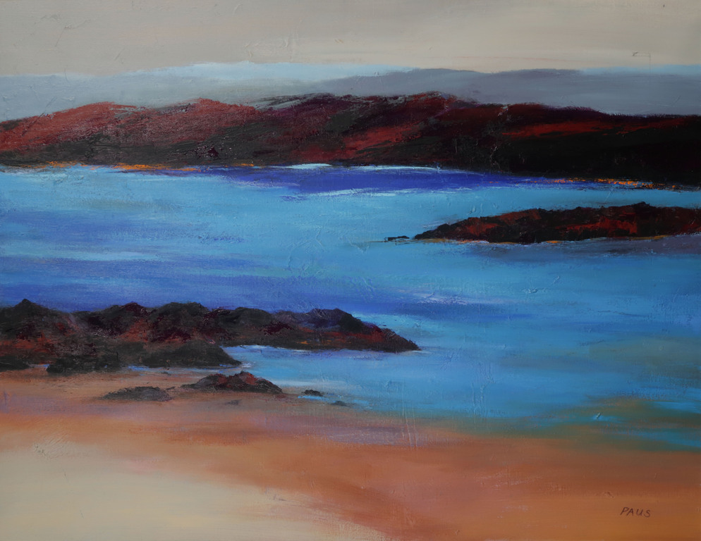 Hans Paus: Olieverf op Doek, Landschap II - Ingelijst kopen? Bied vanaf 50!