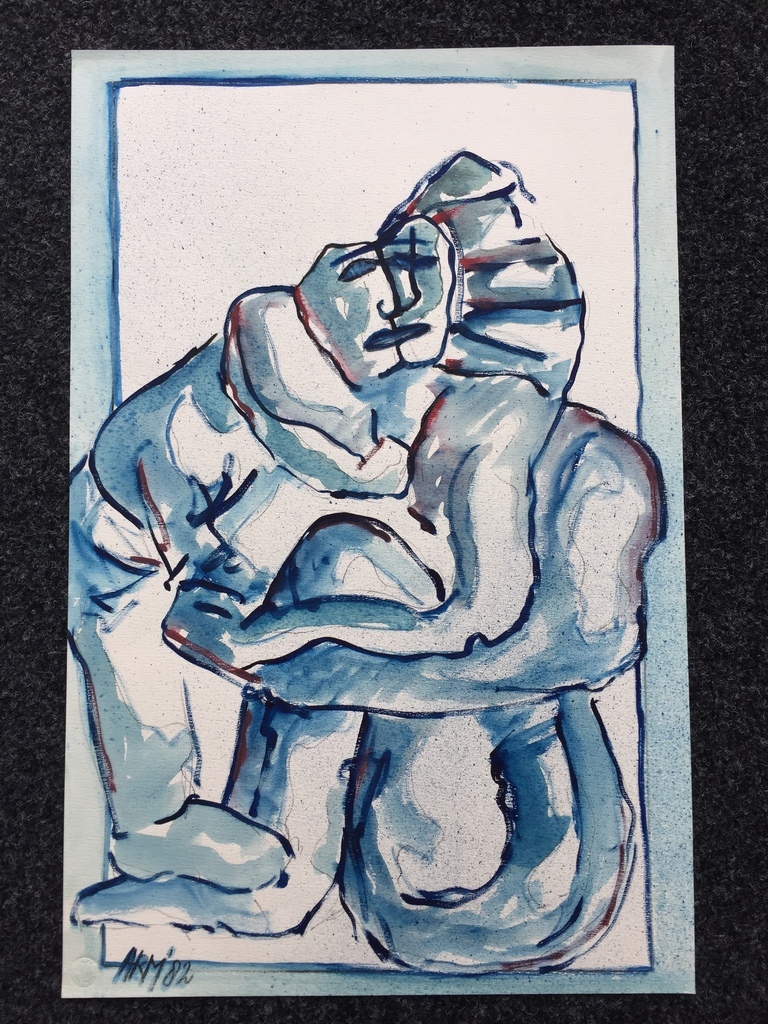 AD ARMA origineel werk op papier 1982 gesigneerd kopen? Bied vanaf 75!