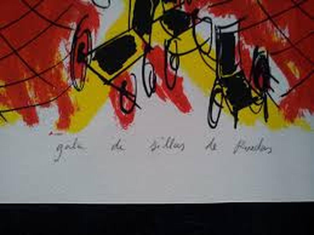 Luis Penin Kleurrijke Zeefdruk Titel  kopen? Bied vanaf 1!