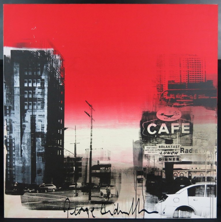 George Heidweiller: Acryl op Doek, Cityscape (groot) kopen? Bied vanaf 350!