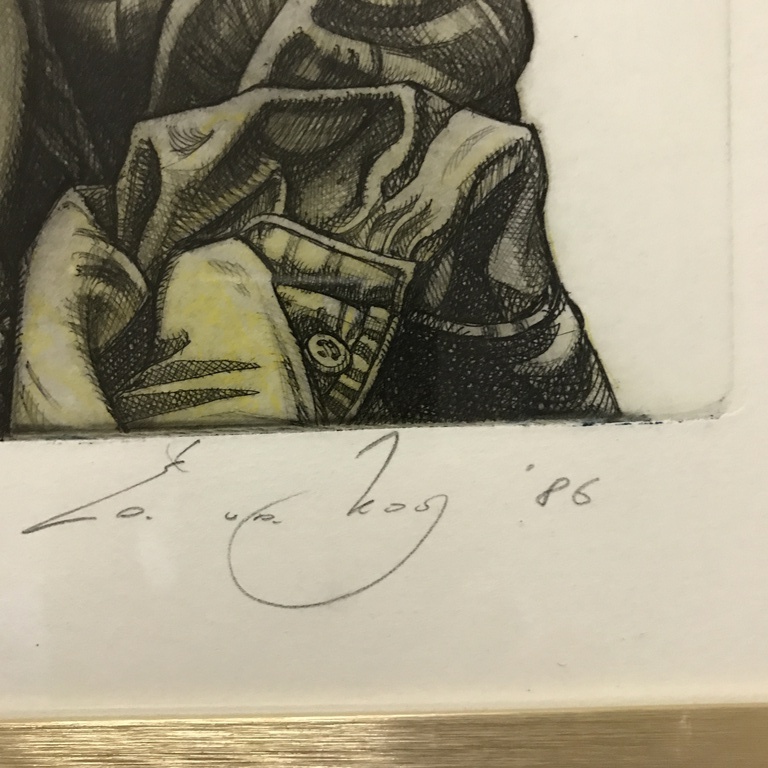 Ed van der Kooy ( ad )  zeefdruk/litho 1986  kopen? Bied vanaf 1!