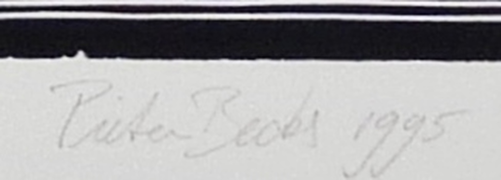 Pieter Becks: Houtsnede, Zonder Titel, Gesigneerd, 199 kopen? Bied vanaf 45!