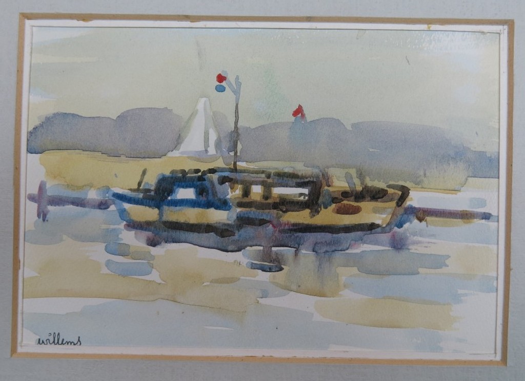 Joop Willems: Aquarel, Boot kopen? Bied vanaf 1!