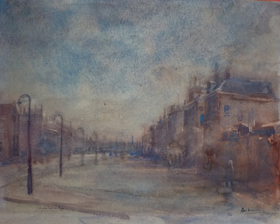 POPPE DAMAVE aquarel IJmuiden kopen? Bied vanaf 40!
