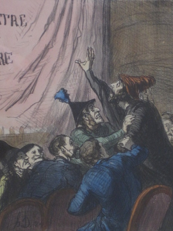 19e eeuw gesigneerde Lithografie "Theatre de la Guerre" Honoré Daumier 1808-1879 kopen? Bied vanaf 1!