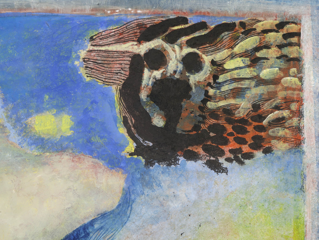 Joep Goeting: Gouache, Vogel boven eilanden kopen? Bied vanaf 50!