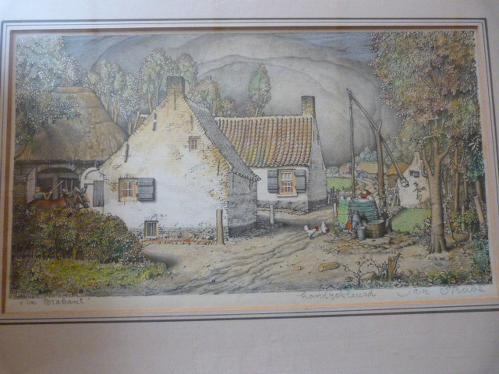 Jan Strube ( 1892 - 1985 ) - handgekleurde litho. kopen? Bied vanaf 45!
