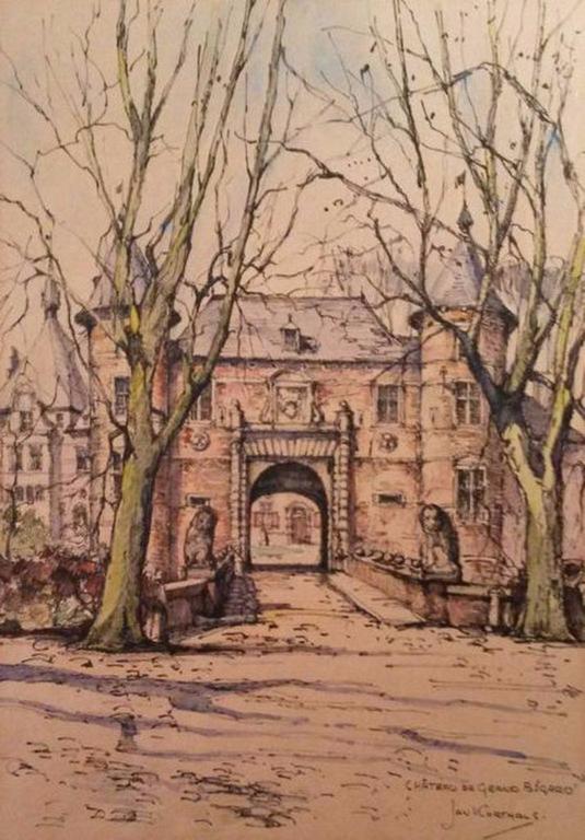 Jan Korthals (1916-1972) - Château de Grand-Bigard kopen? Bied vanaf 70!