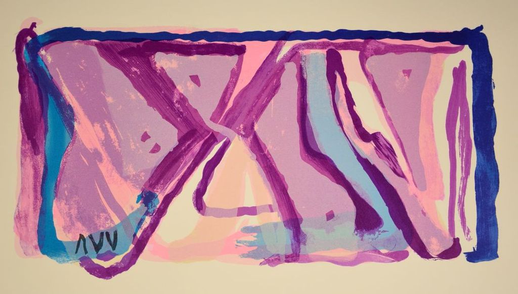 Bram van Velde: Litho, 5 Couleurs MP170 verkocht voor € 100!