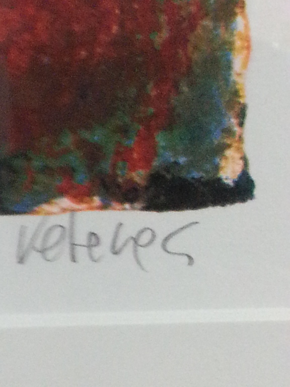 Giovanni Vetere, zeefdruk met lijst ," Vieni "  kopen? Bied vanaf 50!