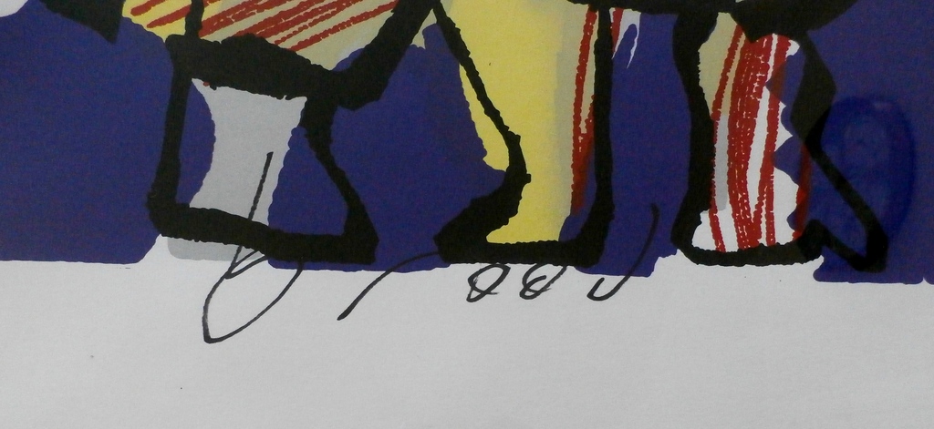 Herman Brood - grote ingelijste zeefdruk: True Love kopen? Bied vanaf 375!