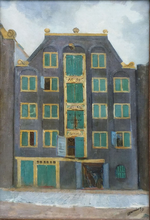 Dirk Smorenberg: Pakhuis, olie op doek kopen? Bied vanaf 750!