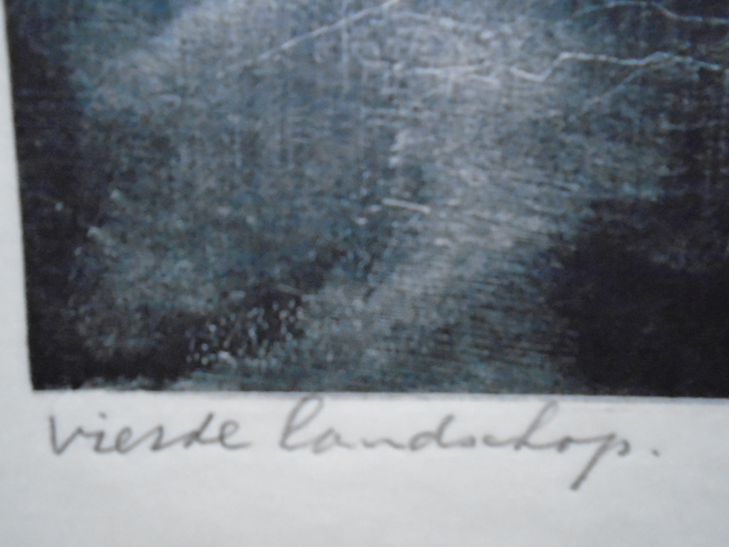 Aart van Dobbenburgh - litho - Vierde landschap kopen? Bied vanaf 40!