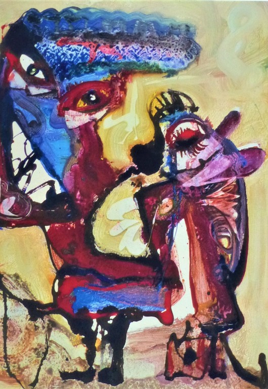 Jan te Wierik,Geen Titel,Handgesigneerd verkocht voor € 125!