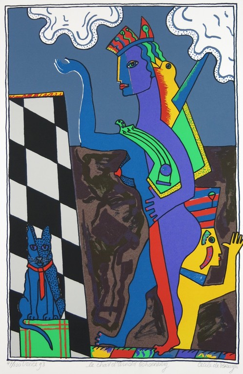 Cecile de Bruijn: Zeefdruk, Le chat d'Arnold Schoenberg kopen? Bied vanaf 1!