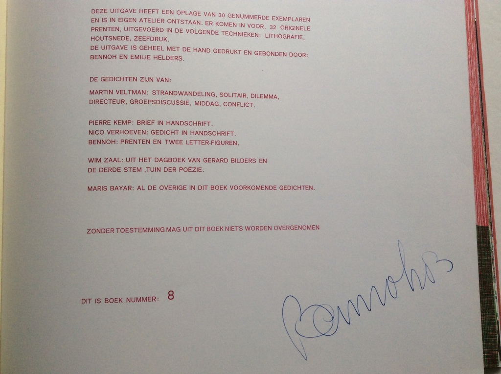 Benno Helders - incompleet grafiekboek - gesign.oplage 8/30 kopen? Bied vanaf 1!