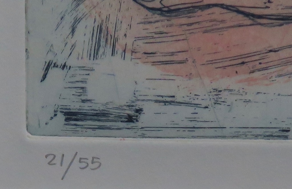 Hannie Ramaer: Ets, Zonder titel -Ingelijst kopen? Bied vanaf 20!