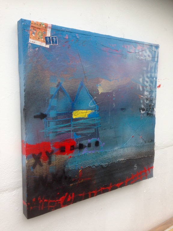 Theo koster:gemengde techniek, blue house kopen? Bied vanaf 1!