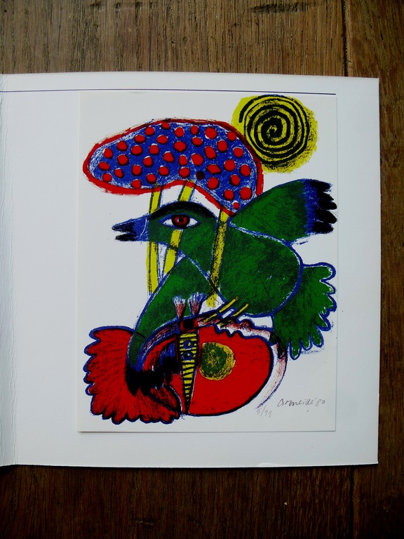 Corneille, litho: Femme et oiseaux, 1980, handgesigneerd kopen? Bied vanaf 1!