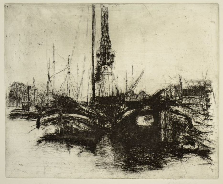 Johann Jakob Koller: Ets, Havengezicht kopen? Bied vanaf 50!