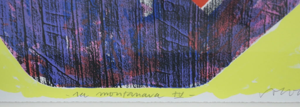 Jelis van Dolderen: Zeefdruk, La Montanara IV -Ingelijst kopen? Bied vanaf 20!