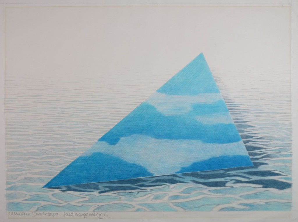 Busse Weidema: Potloodtekening, Urban landscape. fata morgana verkocht voor € 47!