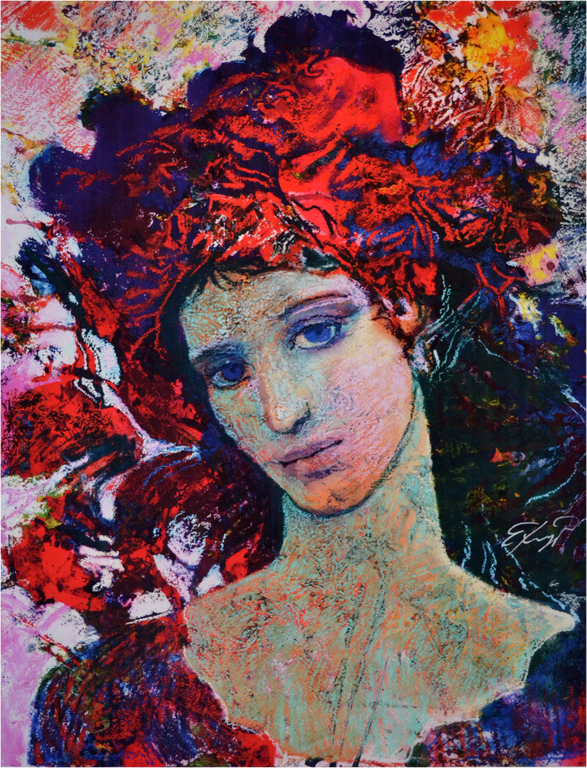 Fuchs, "Mädchen mit roter Haube",  gesigneerd giclee op doek, oplage 300, 2012 kopen? Bied vanaf 100!