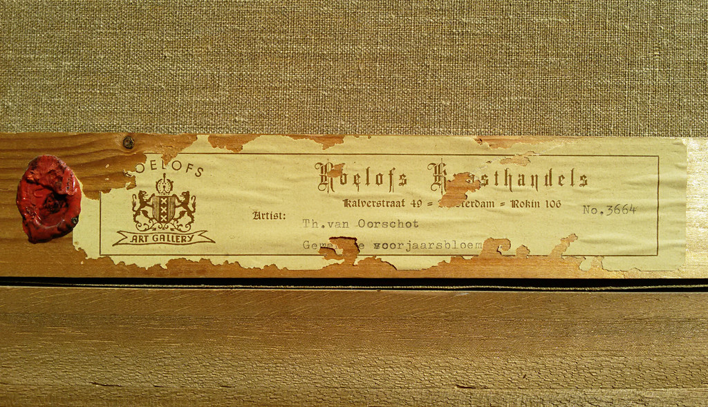 Theo van Oorschot - Voorjaarsbloemen, olieverf op doek (mooi ingelijst) kopen? Bied vanaf 275!