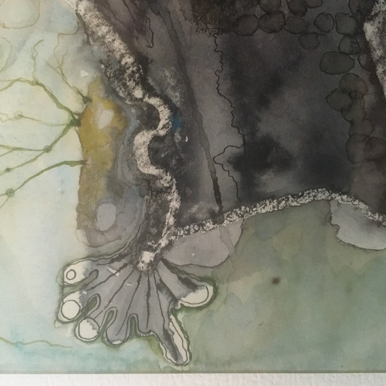 Cor Nauta -  Gemengde techniek Aquarel met krijt -  zonder titel kopen? Bied vanaf 1!