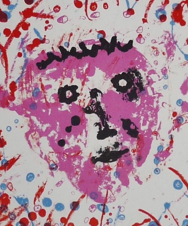 Jef Diederen, Kleurenlitho, Mooi hoofd kopen? Bied vanaf 39!