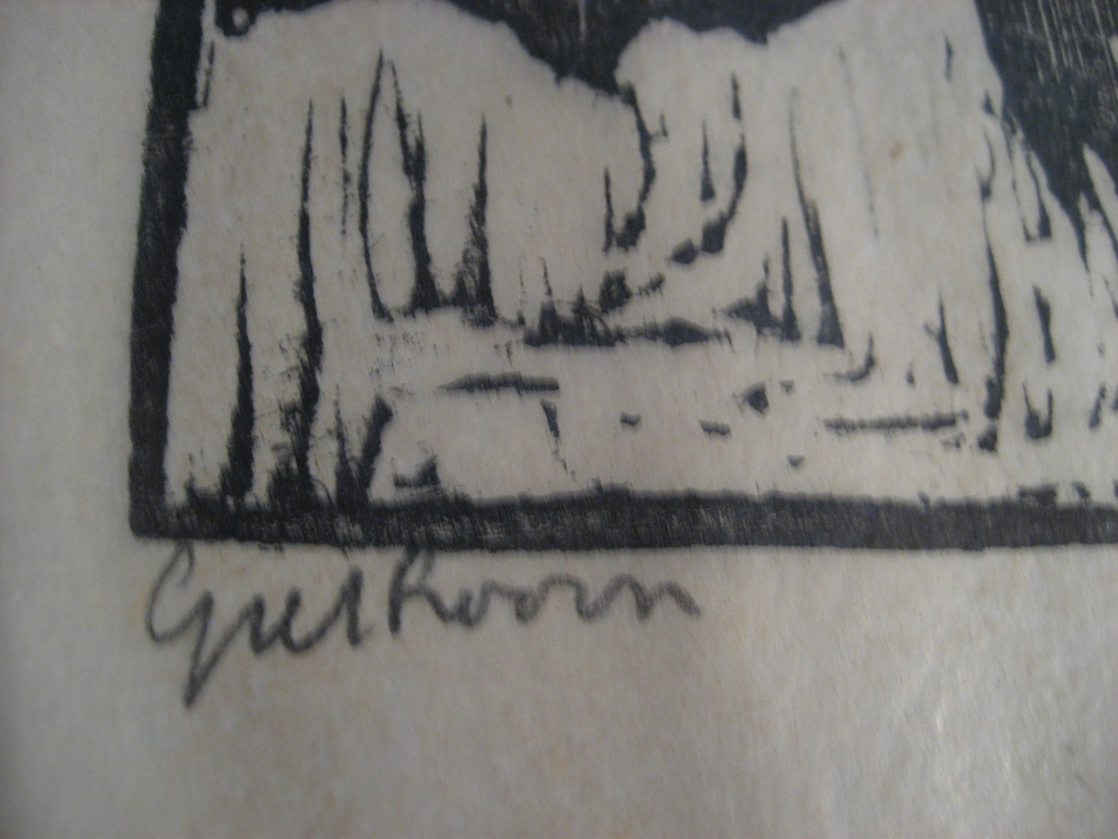  Jac. De Beer 3 Houtdrukken Flamingo's Op de Plas, en Giethoorn kopen? Bied vanaf 1!