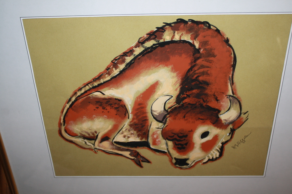 HJ van Piggelen 1889-1961 - LIGGENDE STIER verkocht voor € 35!