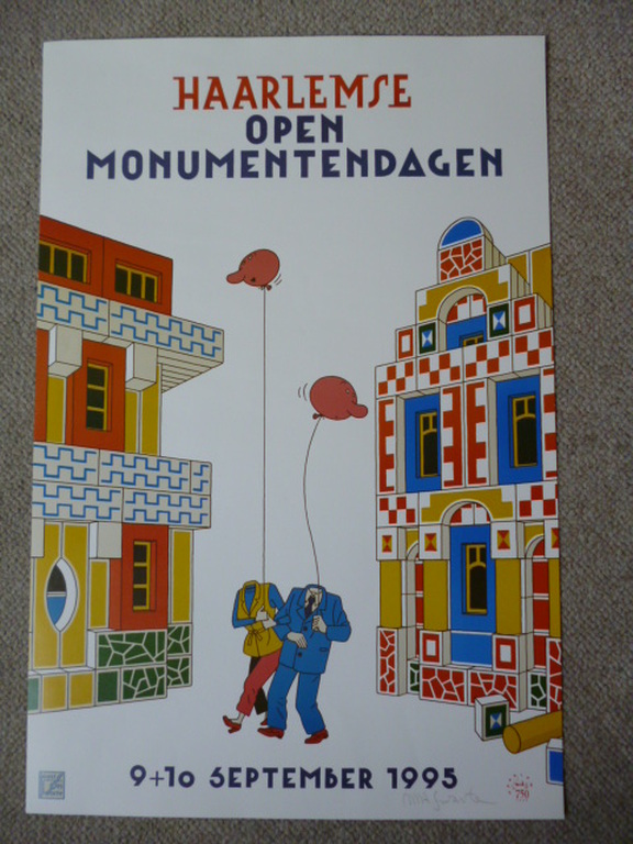 Joost Swarte - Kleurenlitho - Haarlemse Open Monumentendagen kopen? Bied vanaf 25!