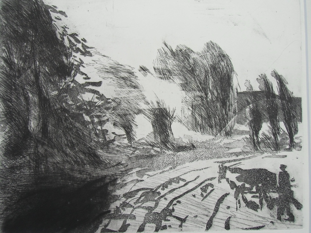 LANDSCHAP / ETS-AQUATINT VAN JAAP HILLENIUS verkocht voor € 70!