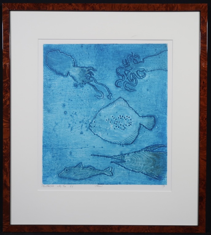 Frits Anton van der Horst: Ets, Vissen - Ingelijst kopen? Bied vanaf 1!