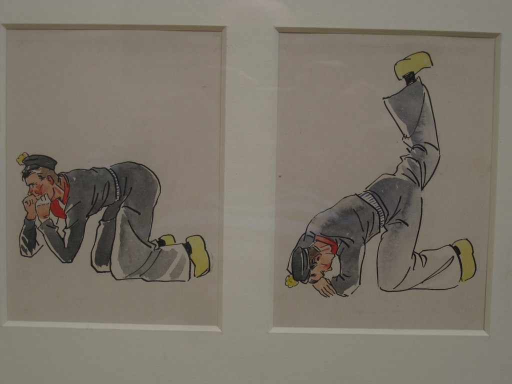 toegeschr. W. Sluiter "Volendam volksdansen" aquarel op papier  kopen? Bied vanaf 1!