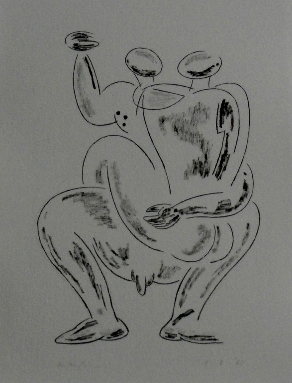 Arie van Geest - gemengde techniek - 1985 - uit de collectie van Gerard Reve kopen? Bied vanaf 50!