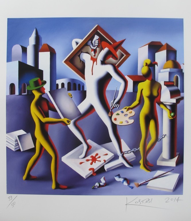 Mark Kostabi - Production Squeeze verkocht voor € 110!