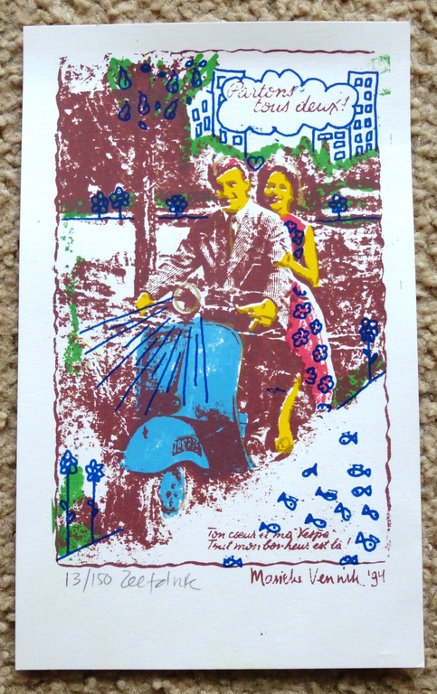 Marieke Vennik, zeefdruk, 1994 kopen? Bied vanaf 1!