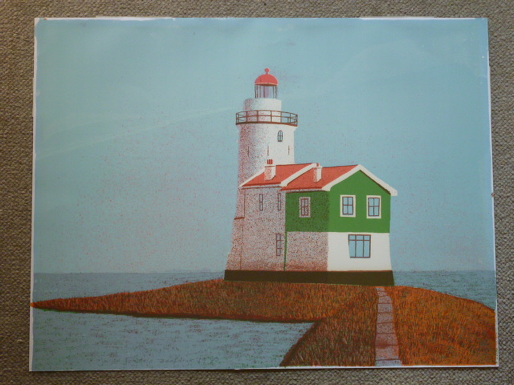 Jurjen Fontein - zeefdruk - Het Paard op Marken verkocht voor € 50!