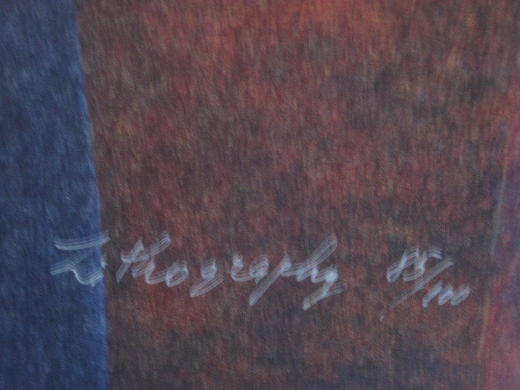 Groot 1993 expressionistisch Litho van Bulgaars grafica Maria Chakarova (1948)  kopen? Bied vanaf 1!