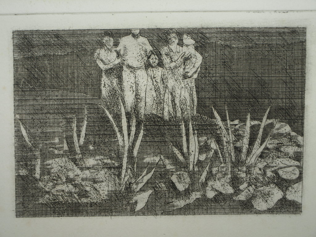 Walter Barten : Ets en aquatint , Herinneringen – gesigneerd – 1977 kopen? Bied vanaf 1!