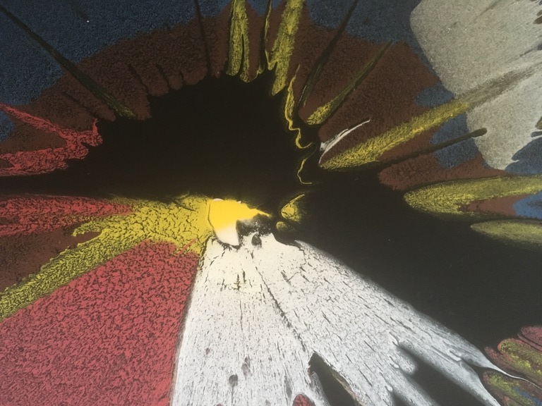 Onbekende Kunstenaar- Verf op papier- abstracte kompositie zonder titel. kopen? Bied vanaf 1!