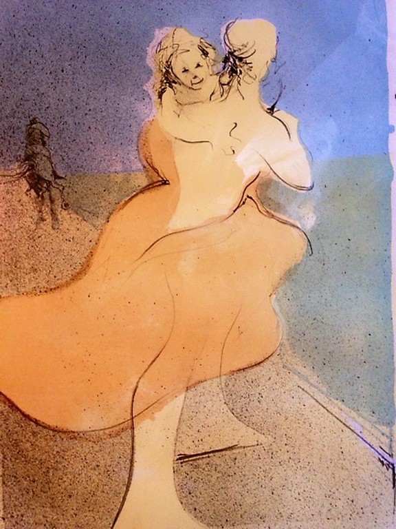 Ronald Tolman (1948), Litho, Dansend echtpaar verkocht voor € 50!